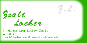 zsolt locher business card